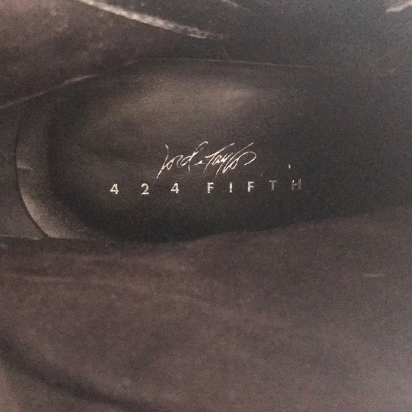 Lord and Taylor leather and suede knee high boots. - Picture 8 of 8